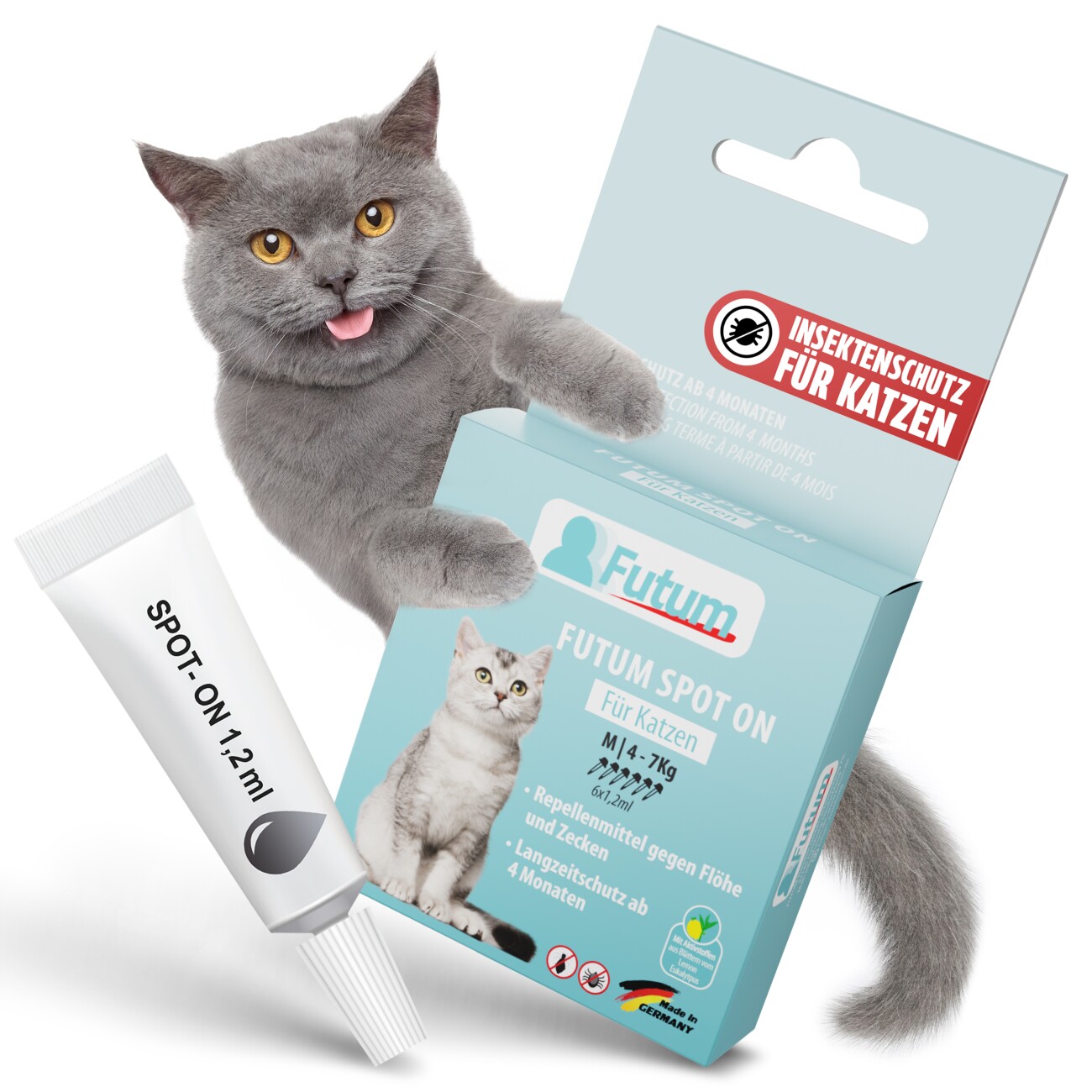 Futum Spot On (6x1,2ml) für Katzen 7 ml