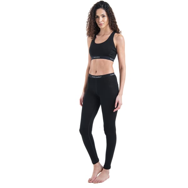 Brassière running ICEBREAKER W MERINO 125 ZONEKNIT RACERBACK BRA BLACK