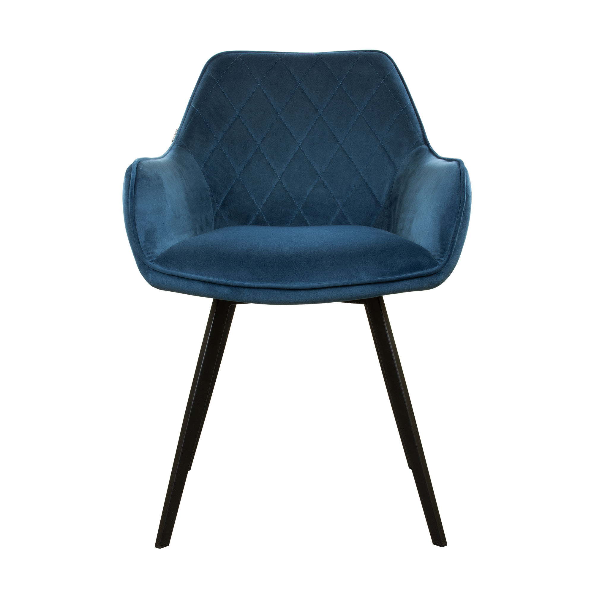 Kick eetkamerstoel  Karl Velvet - donkerblauw