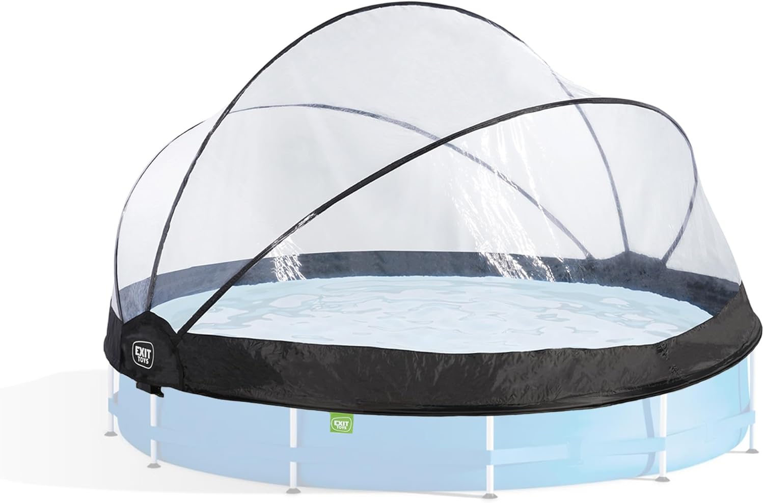 EXIT Toys Poolabdeckung ø366cm - Für Intex/Bestway Pools - Hält Wasser Warm und Sauber - Einfache Montage - Robuste, Hochwertige Konstruktion - Universelle Poolüberdachung Geeignet für Viele Marken