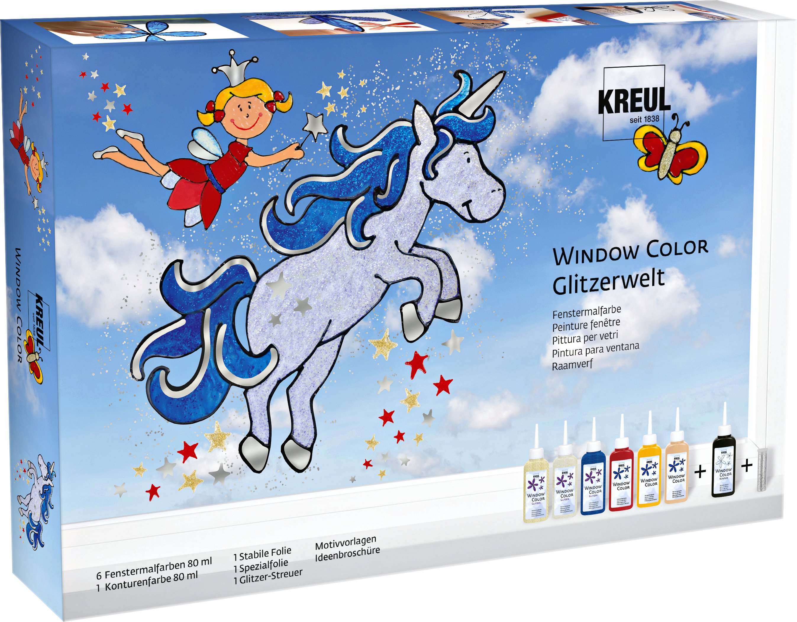 Window Color Set GLITZER-WELT 110-teilig