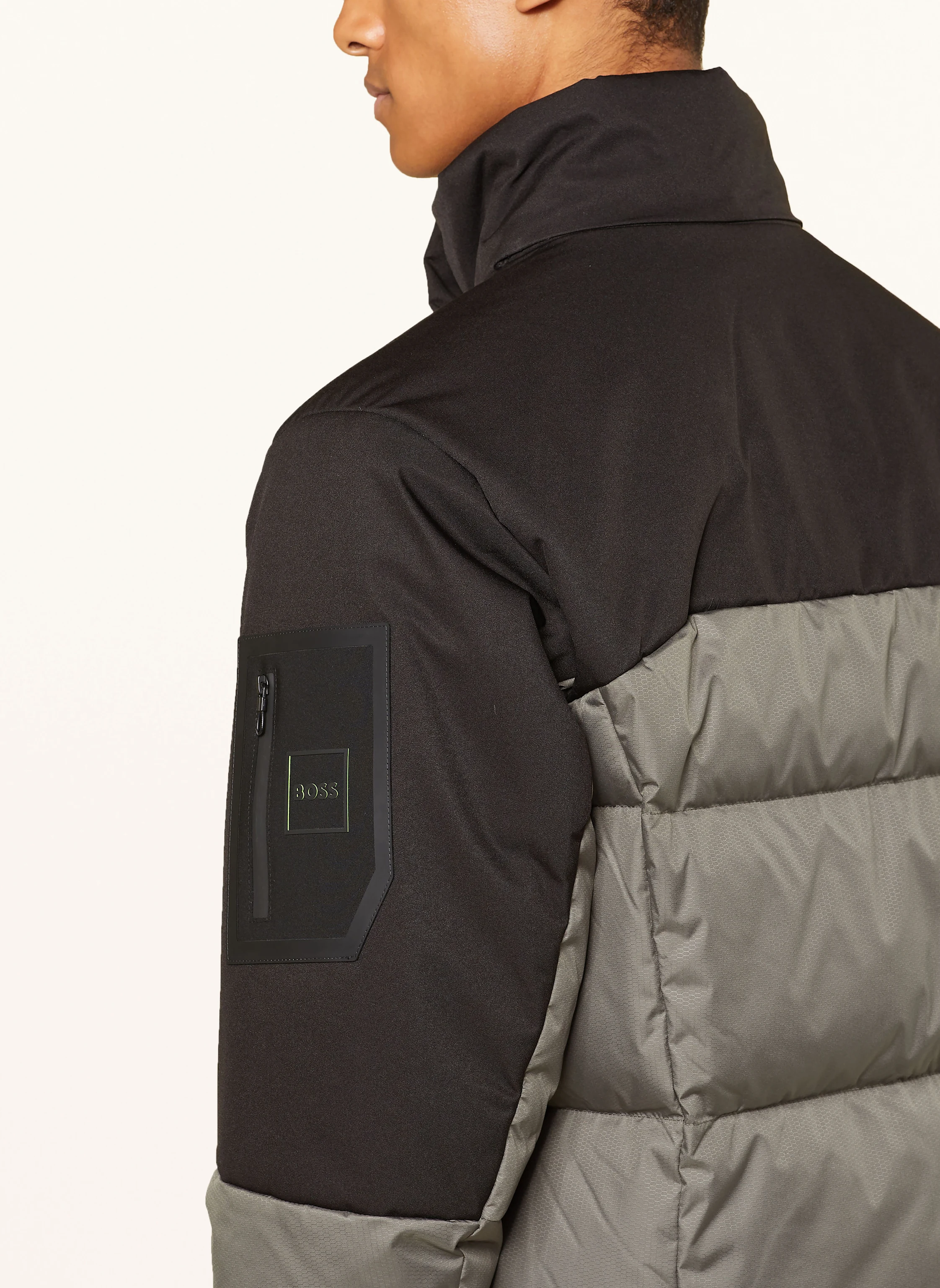 BOSS Lightweight-Daunenjacke HAMAR mit abnehmbarer Kapuze