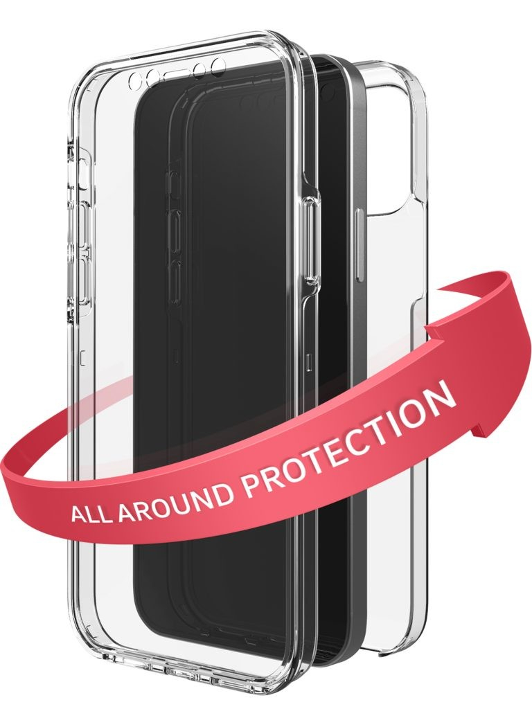 2in1 iPhone 13 Pro 360° Clear Full Protection Cover Hülle   Displayschutz (1175TCC01) - Transparent
