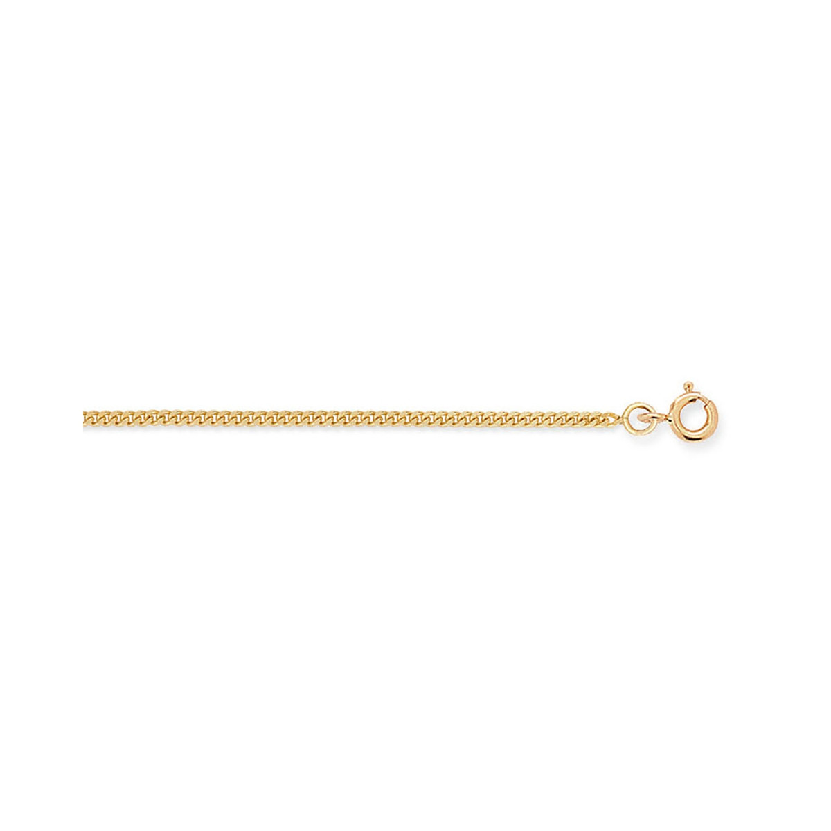 Chaine Brillaxis maille gourmette or jaune 18 carats