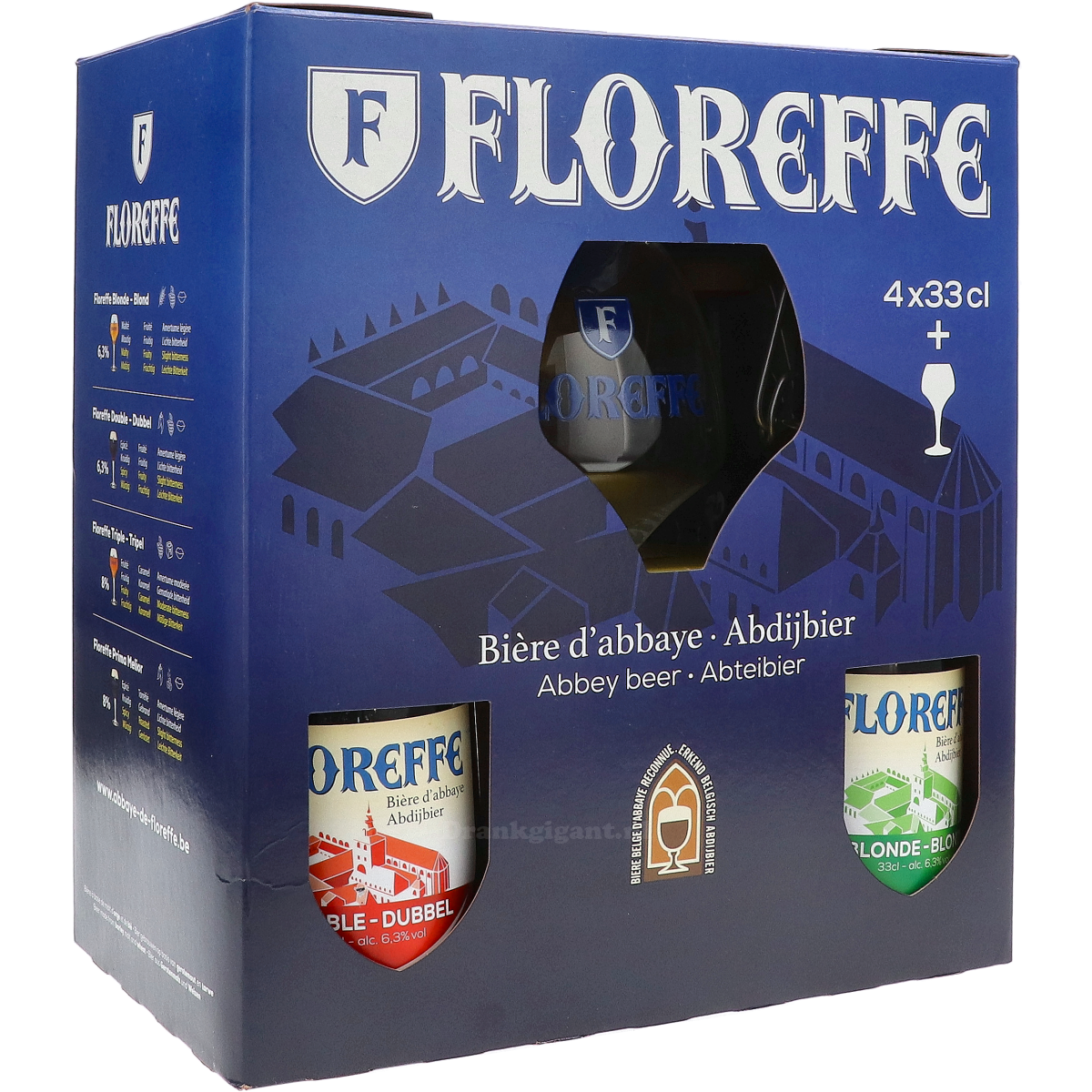 Floreffe Biercadeau met Glas 132 cl
