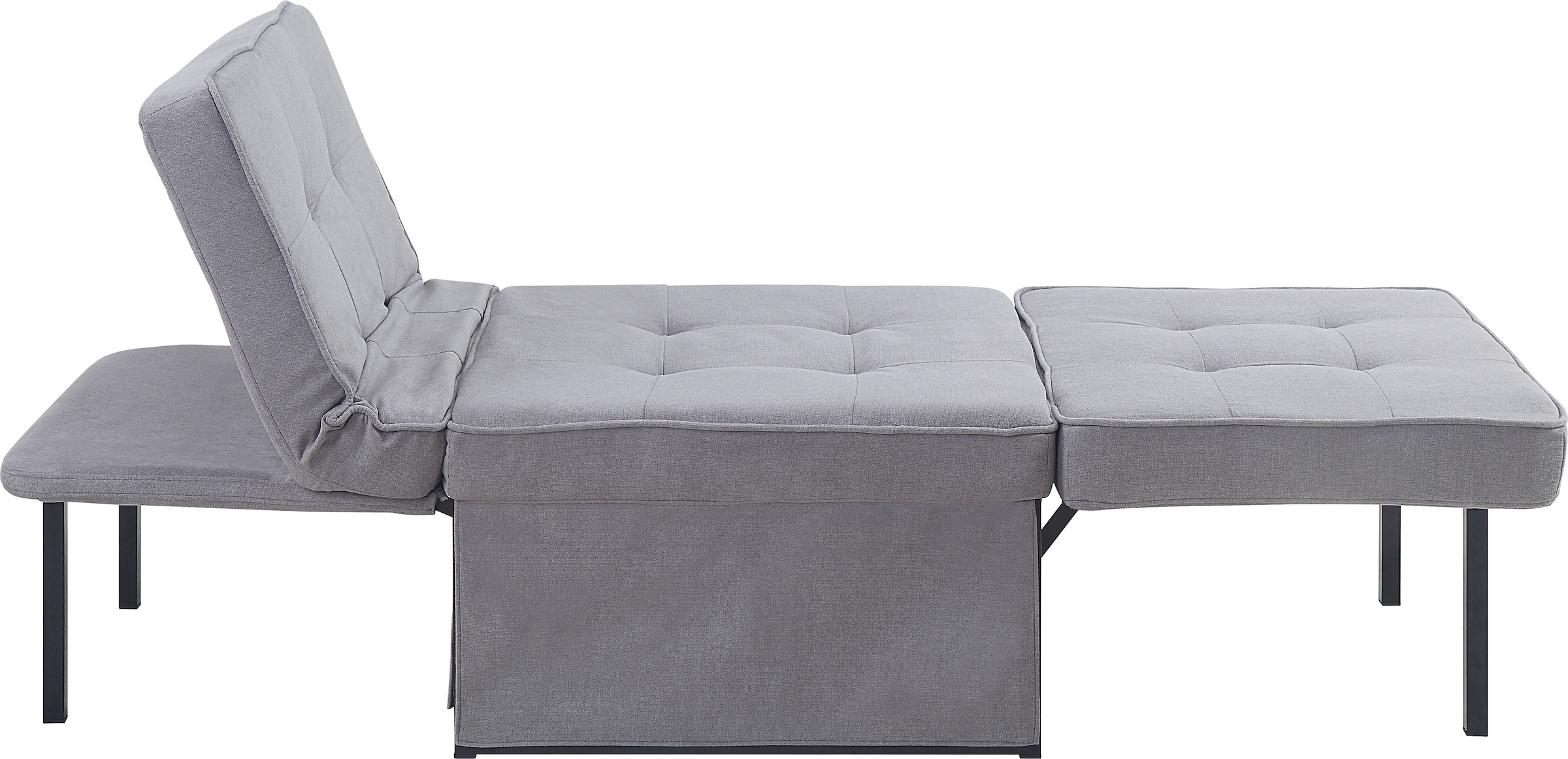 ATLANTIC home collection Schlafsofa »Finn« wandelbar zum Loungesessel, Relaxliege und Gästebett, inkl. Kissen