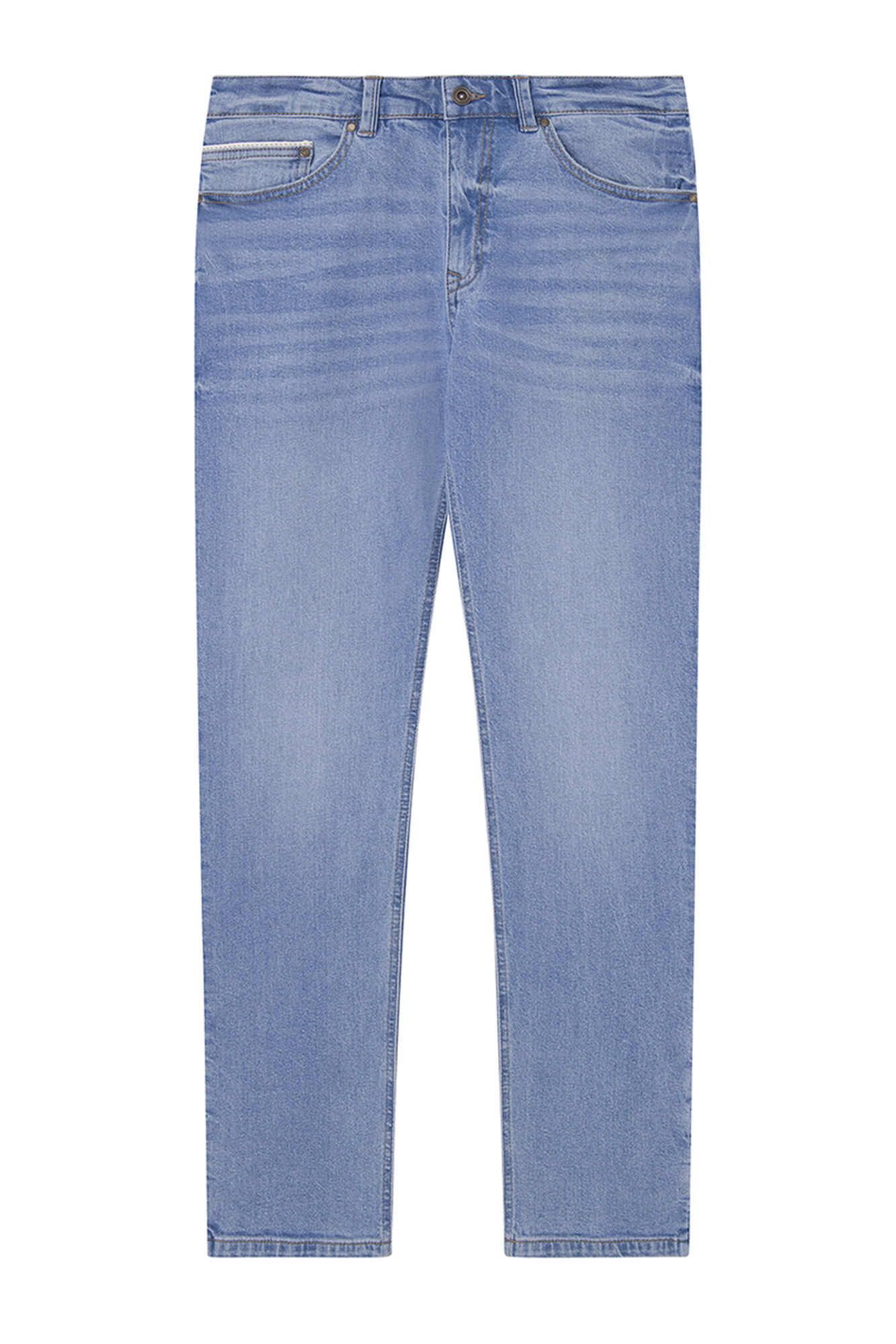 jeans de lavagem clara padrão