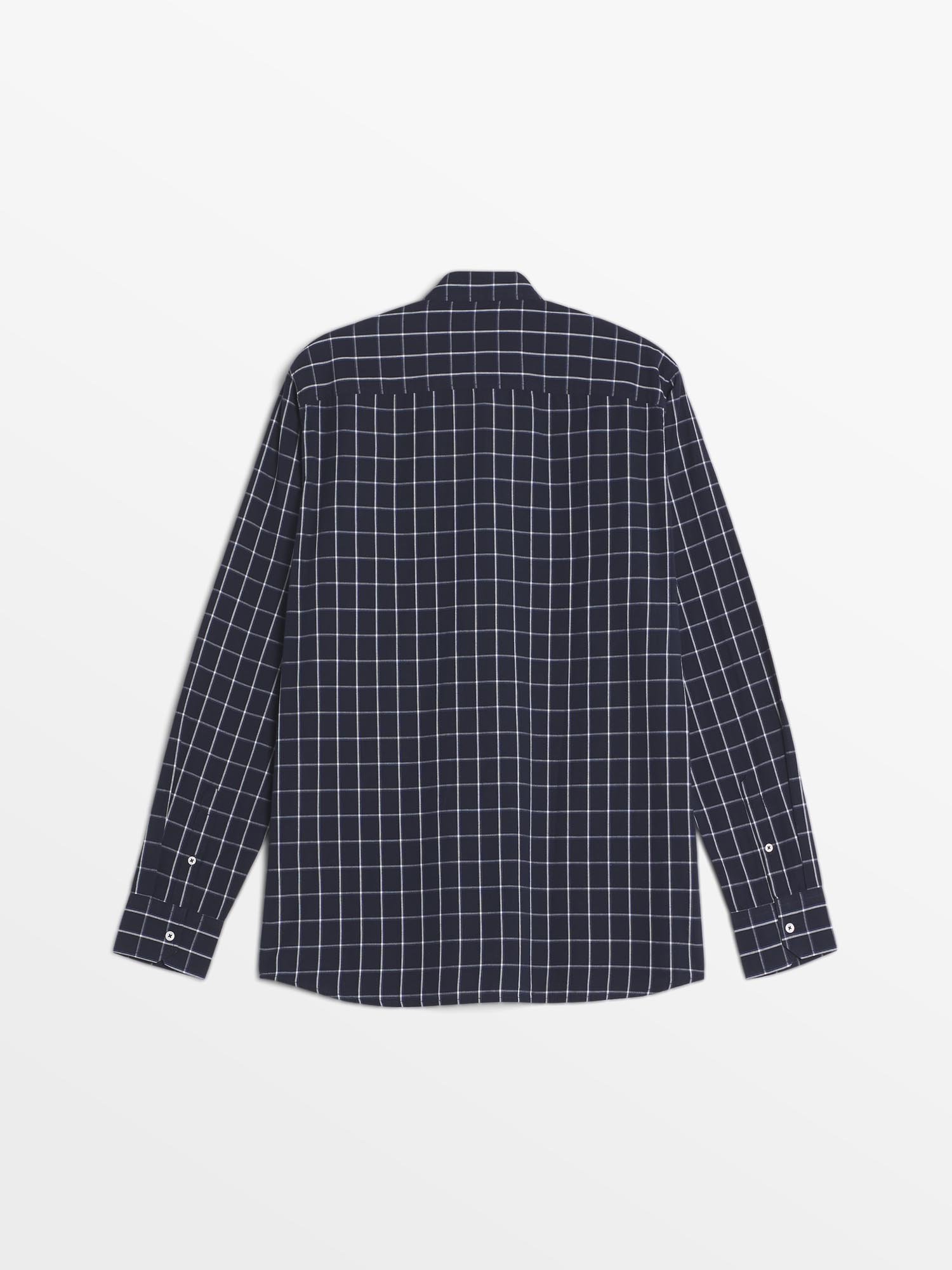 Chemise Homme A Carreaux Marine