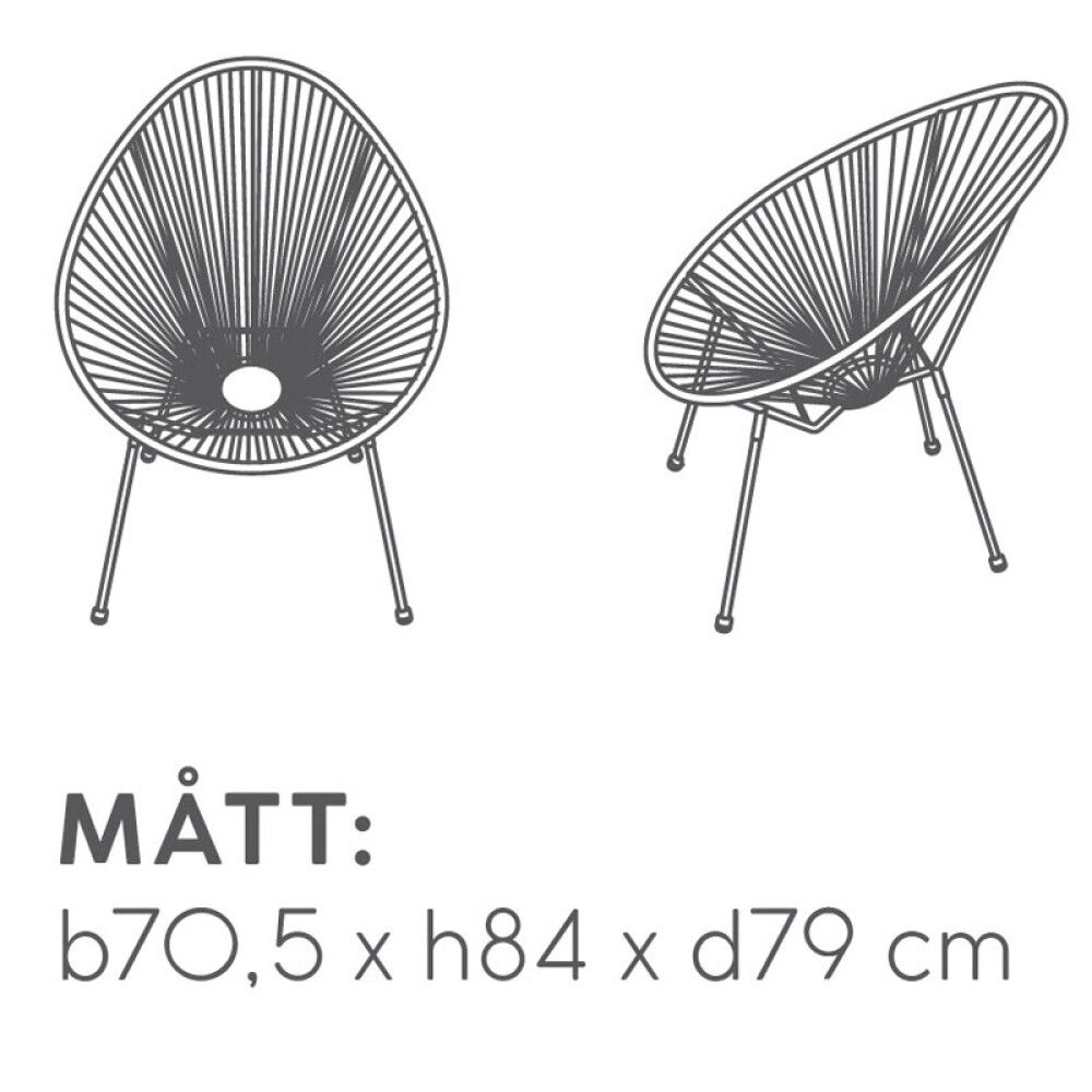 LOUNGESTOL SUNFUN STRING SVART