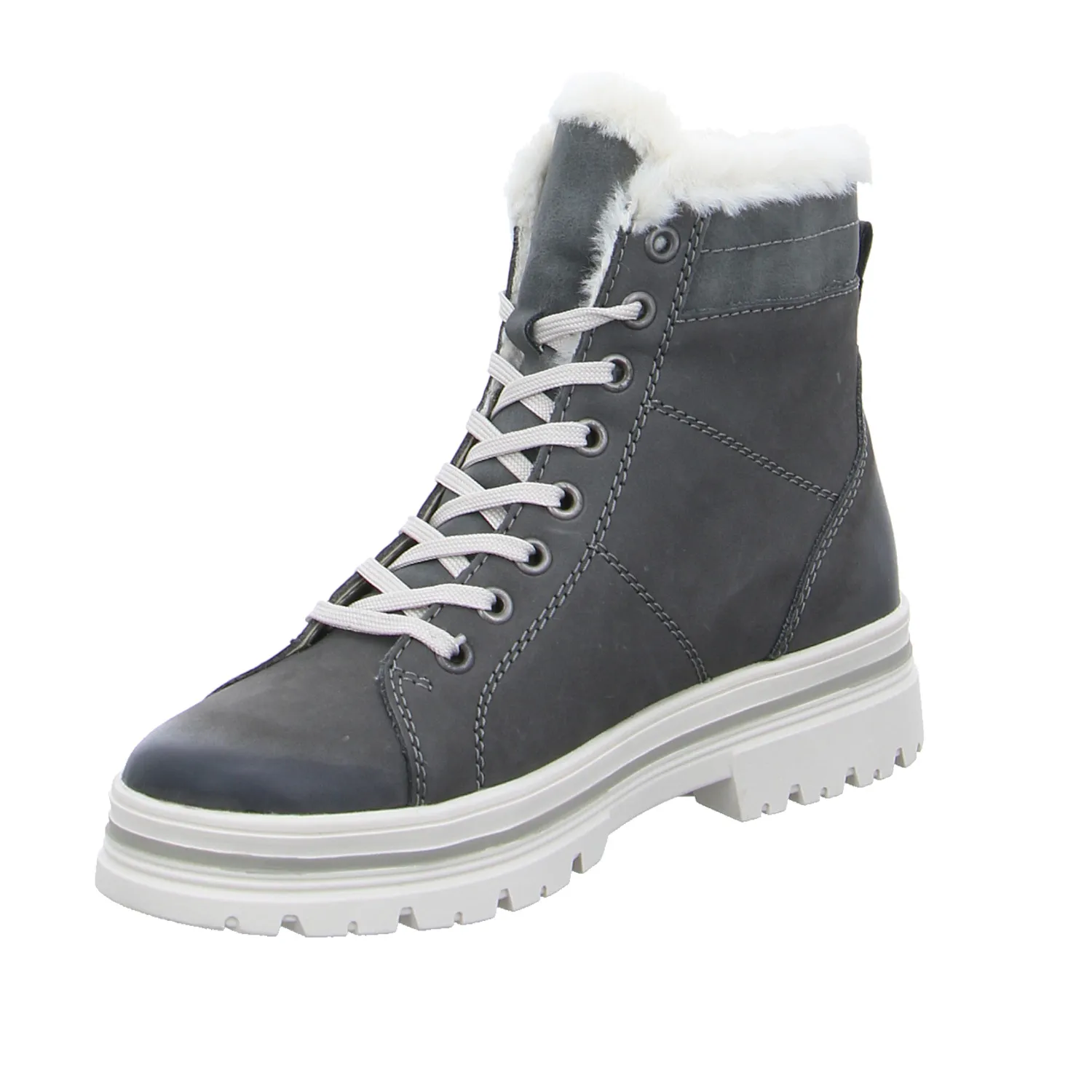 REMONTE Boot Grau Leder  mit TEX Membrane