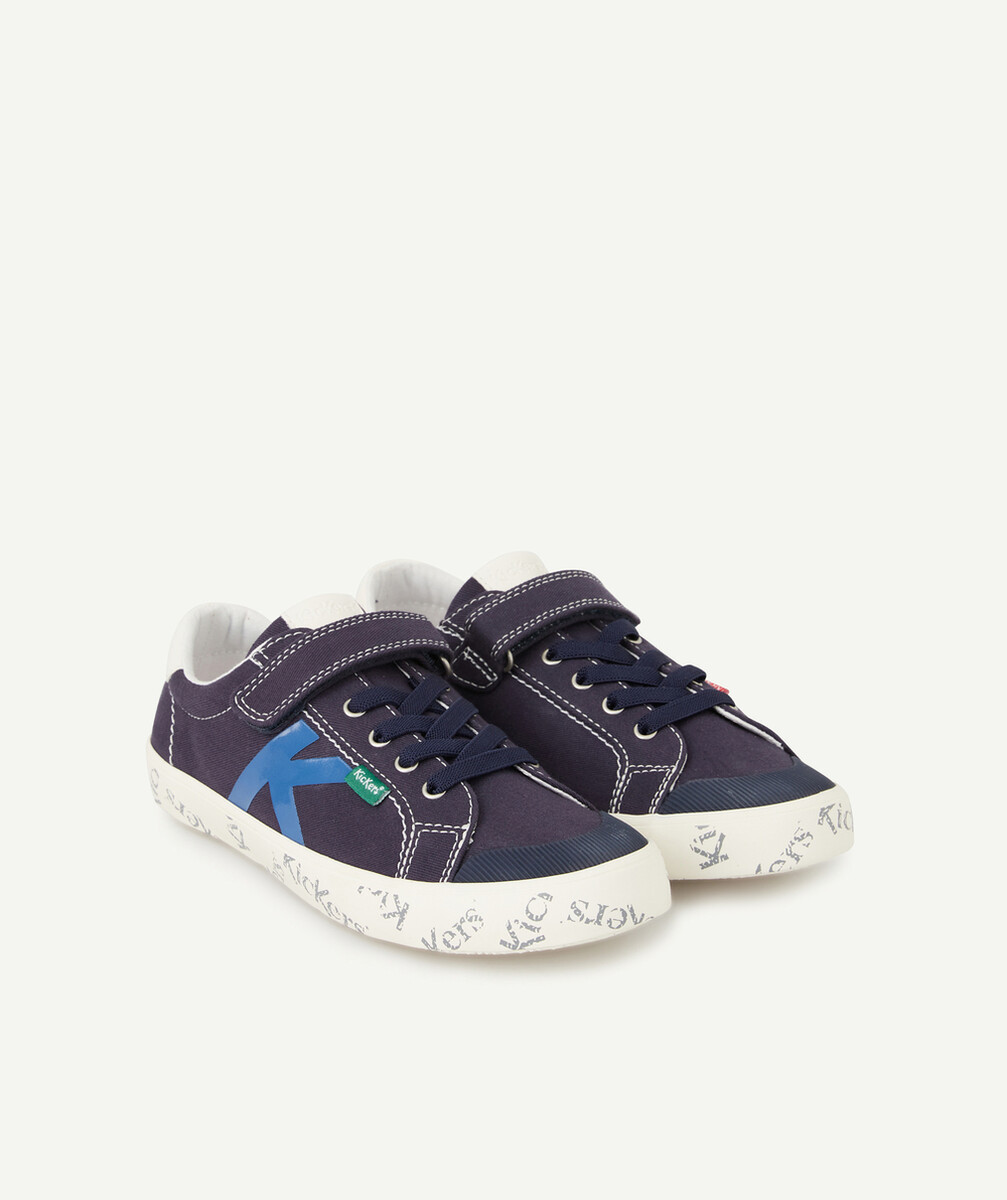 KICKERSLES BASKETS BLEUES À LACETS