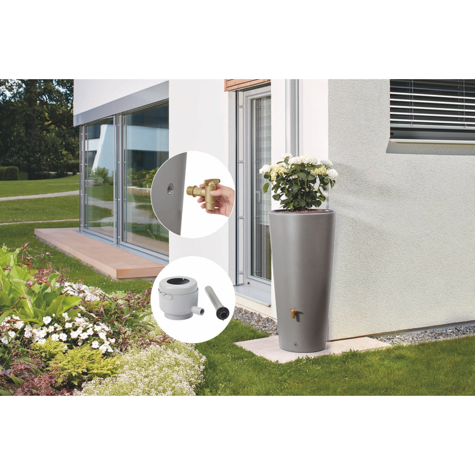 4rain VASO 2in1 Regenspeicher 220L | versch. Farben