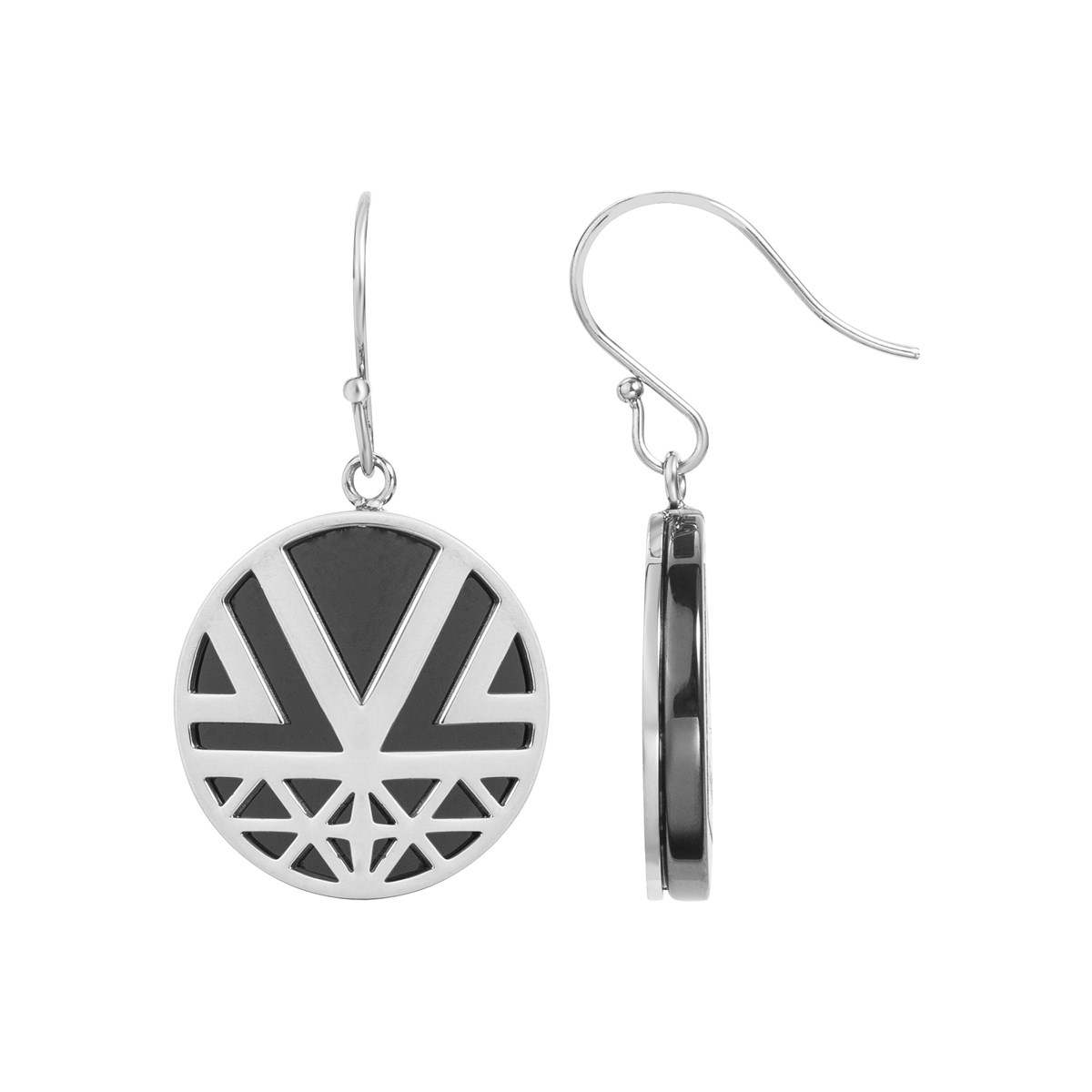Boucles d'oreilles pendantes en Acier