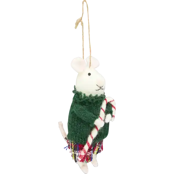 Deko-Maus Zuckerstange