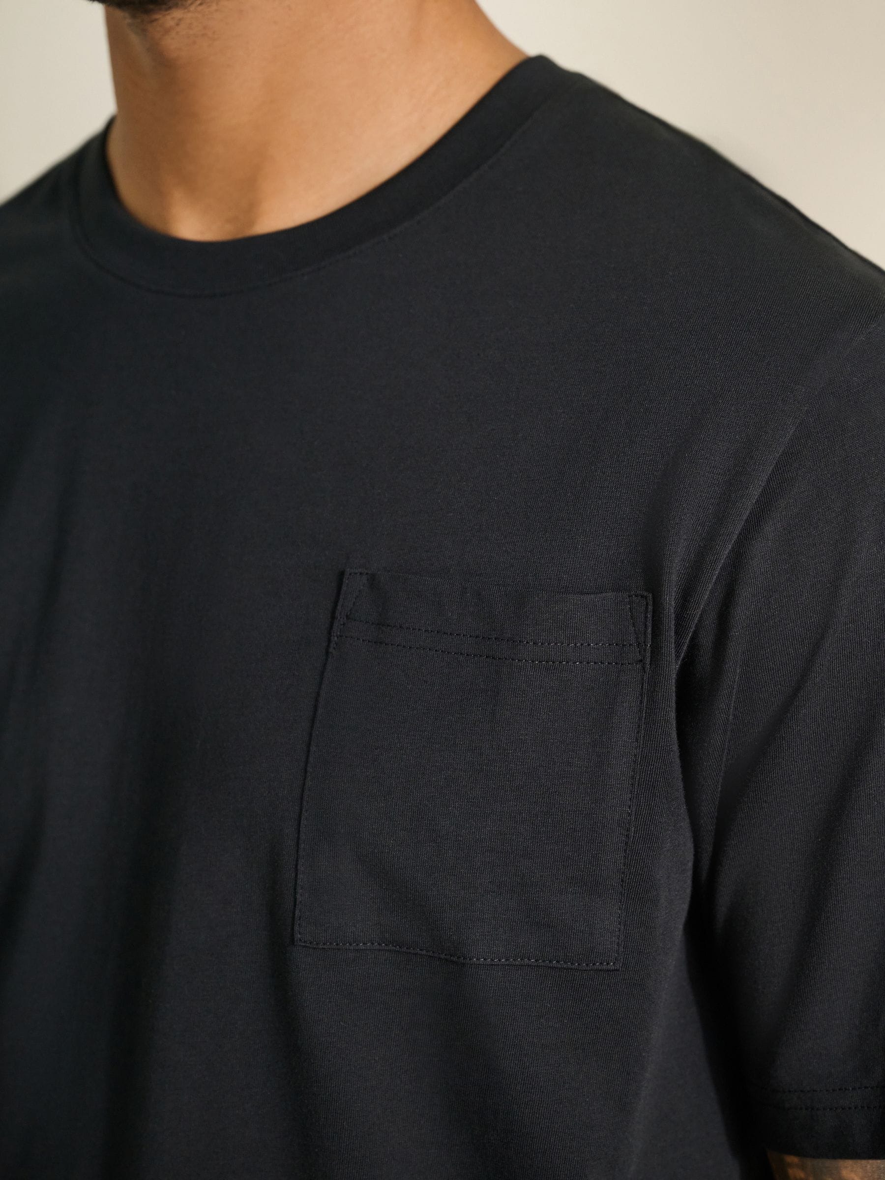 Naturel/zwart geruit - Jersey pyjama met korte mouwen