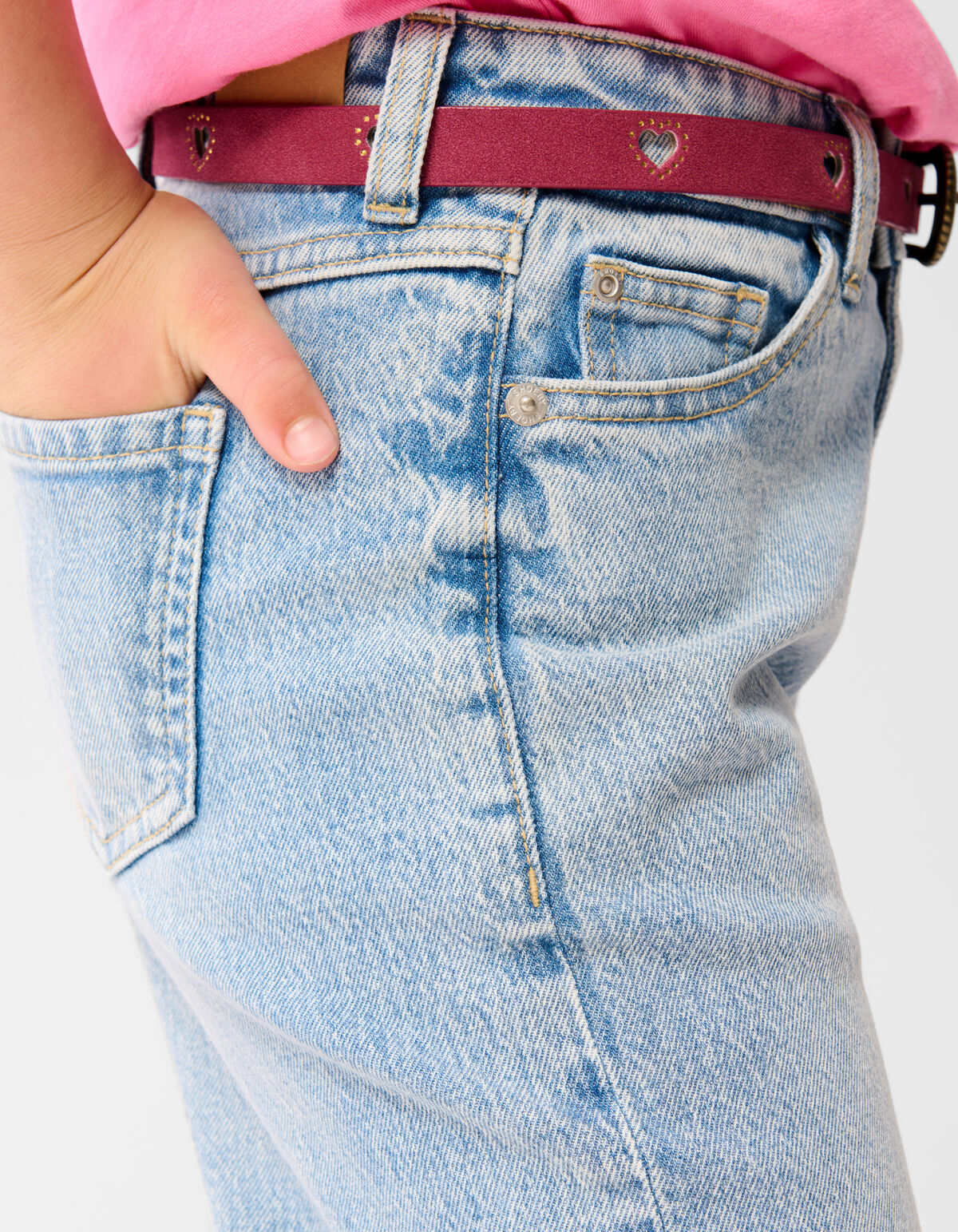 Denim Wide Leg Jeans Blauw