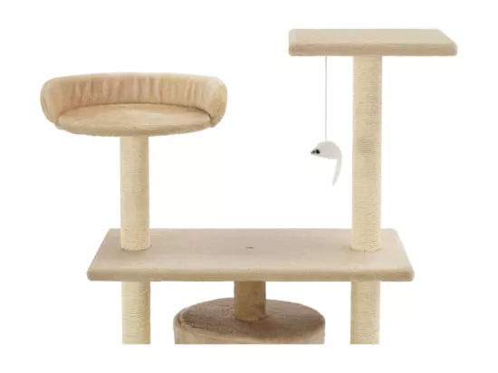 Arbre à chat avec griffoirs en sisal 95 cm Beige