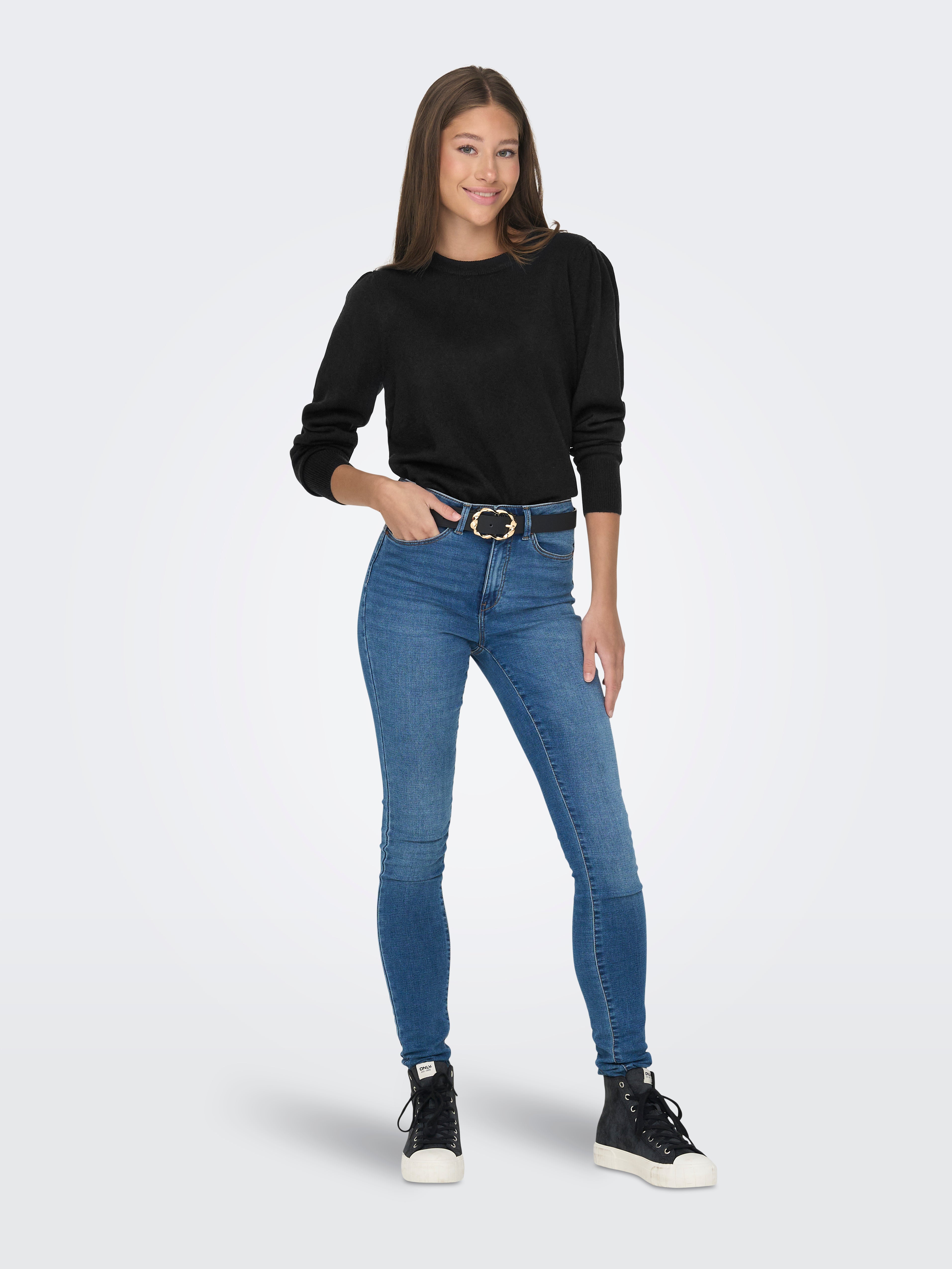 JDYLAURA Strickpullover Black
