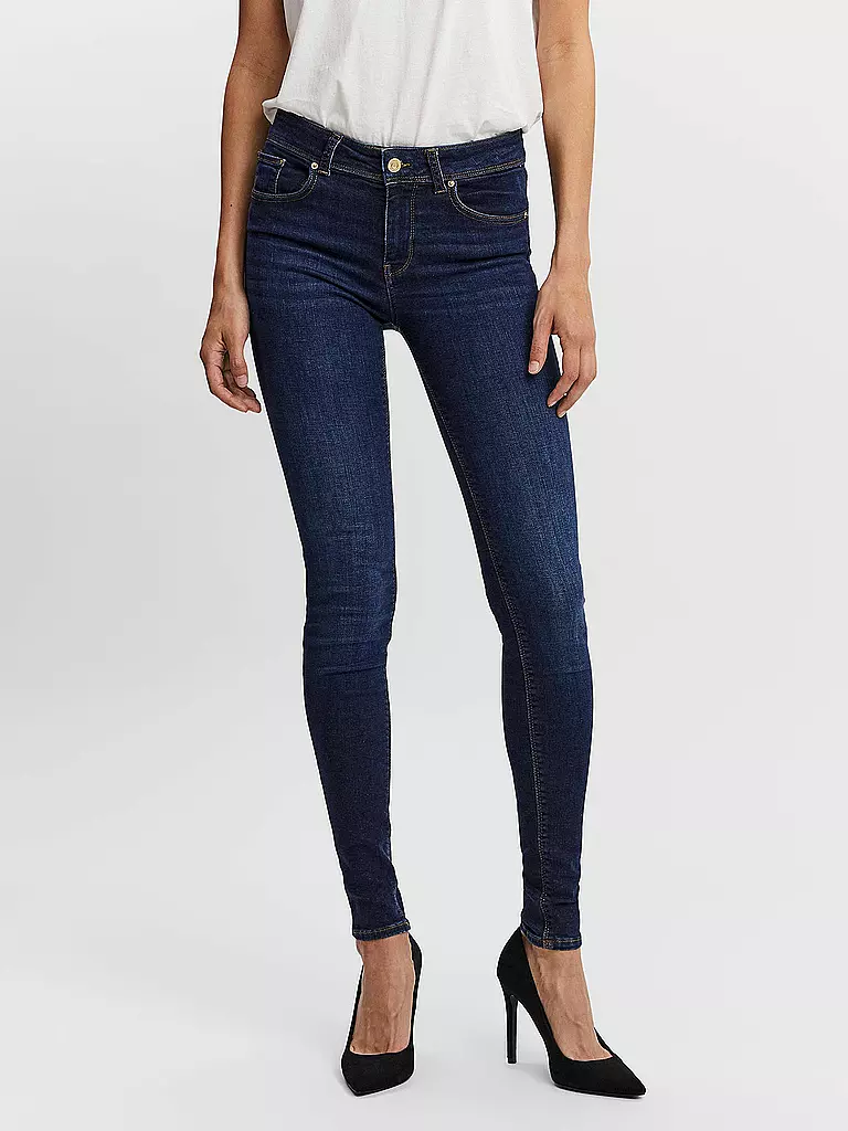 VERO MODA Jeans Slim Fit VMLUX dunkelblau