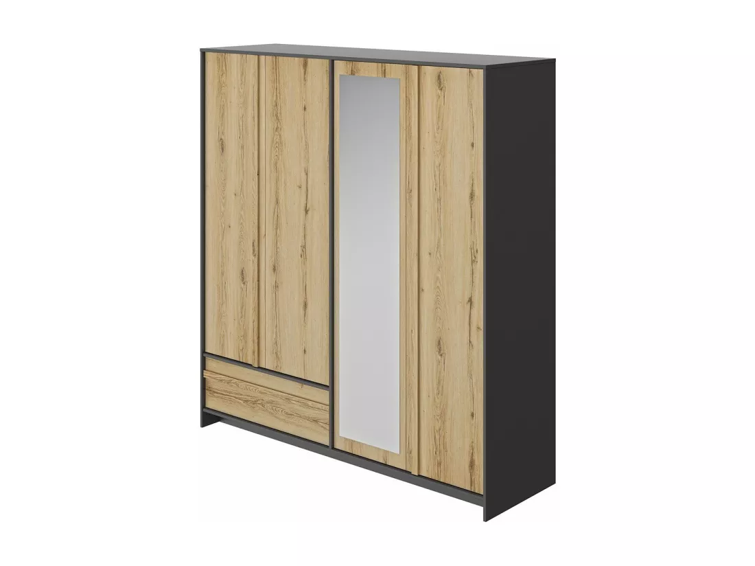 Armoire 4 portes et 1 tiroir MIMIZAN L197 cm - Fabrication Française