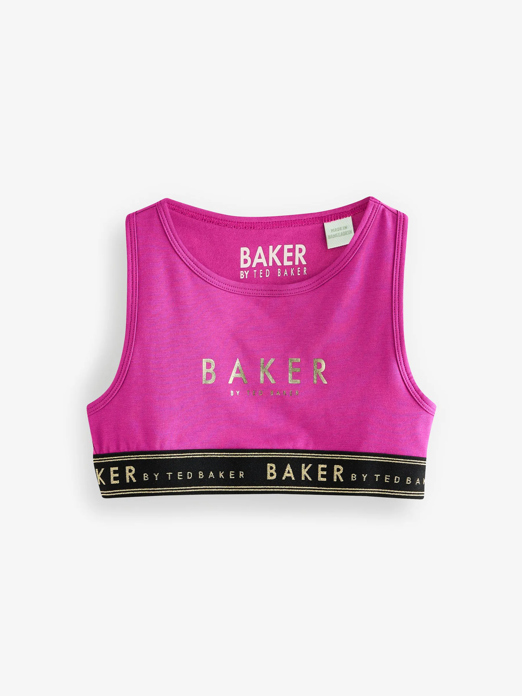 Bessenrood/zwart - Baker by Ted Baker set van 3 crop tops