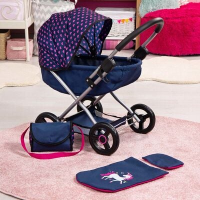 Bayer Design Dukkevogn Cosy, Blå/Rosa