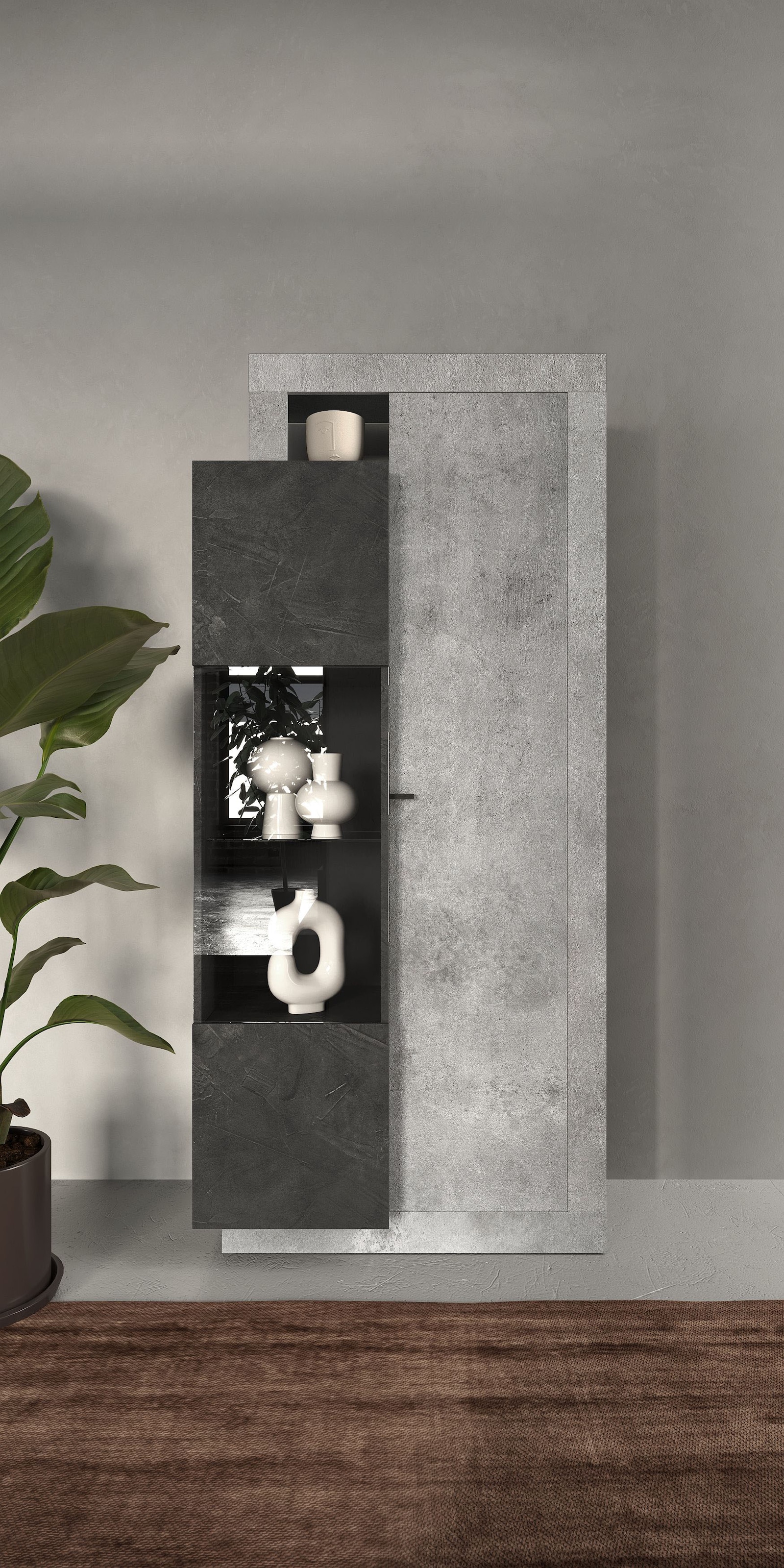 INOSIGN Vitrine »Freedom« Breite 87 cm mit 2 Türen, Höhe 188 cm