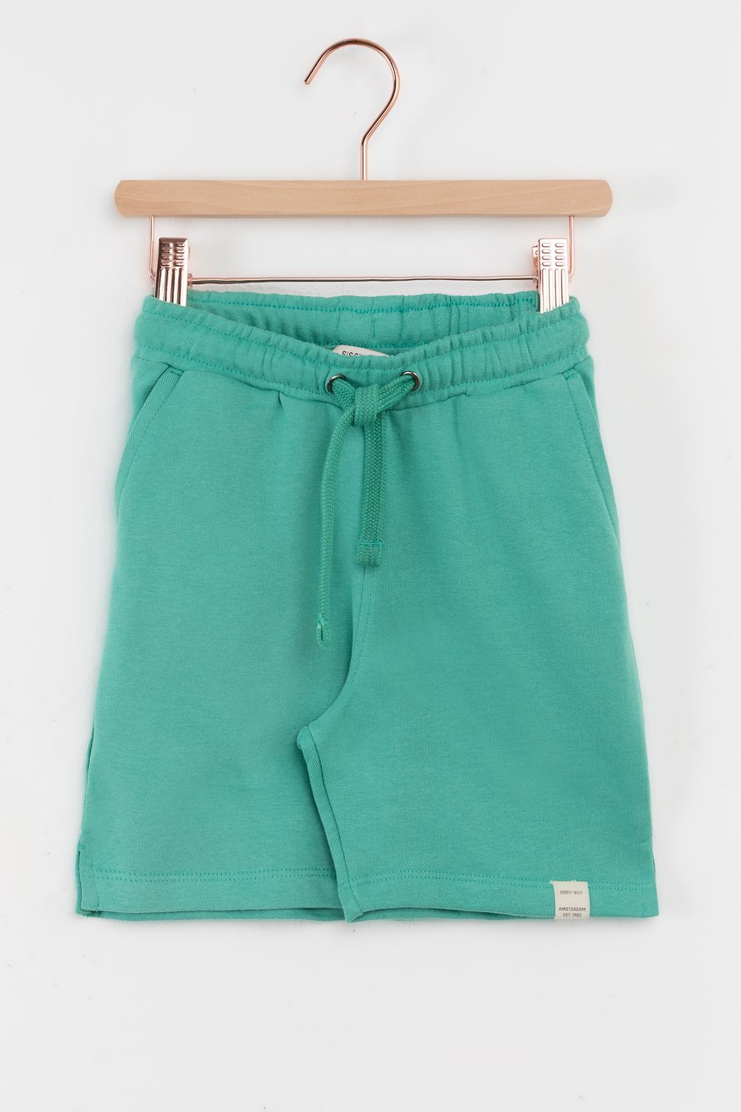 Turquoise jogger shorts