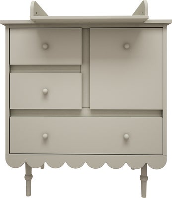 Wood Luck Babushka Kommode + Stelletopp, Olive