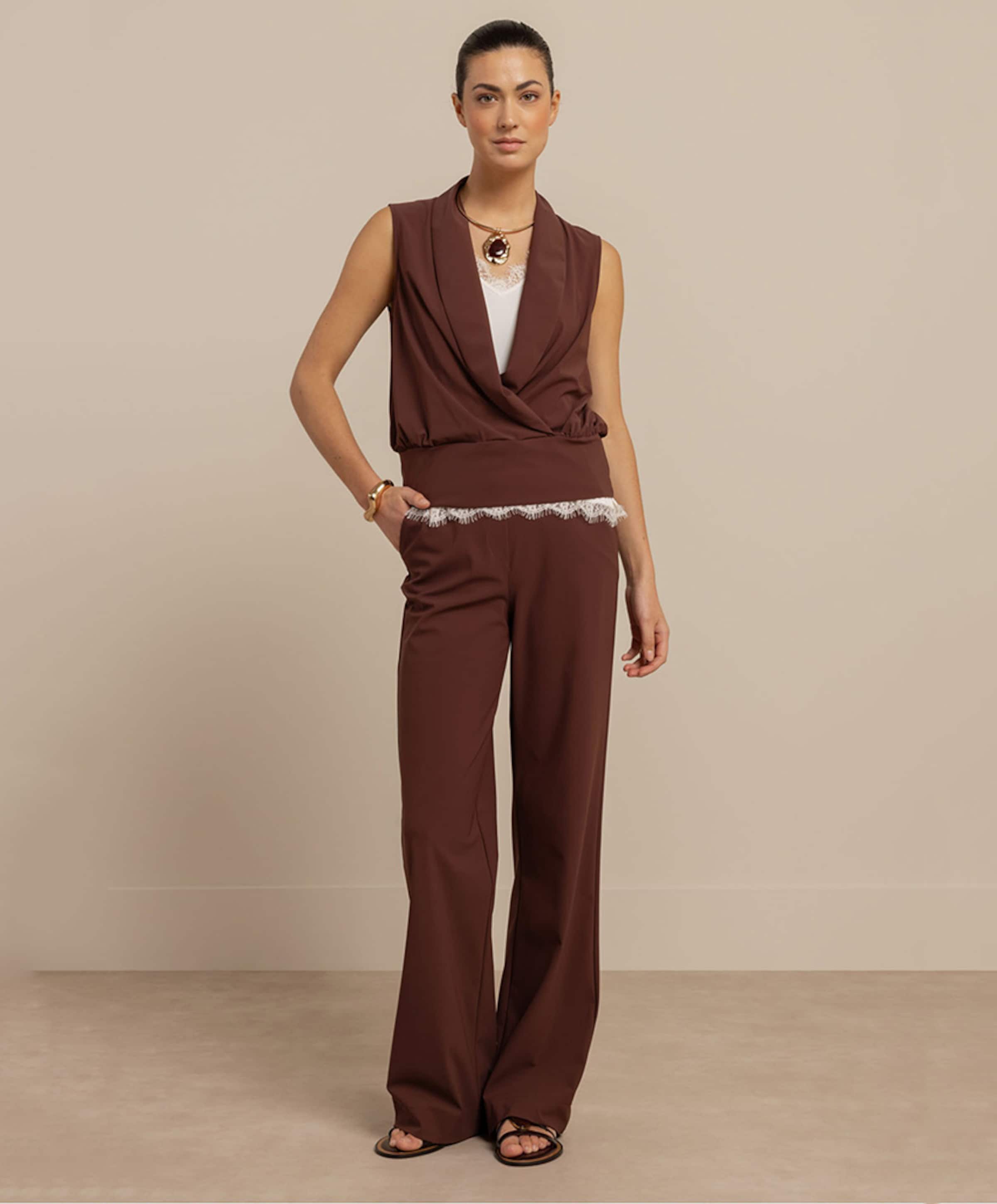 Studio Anneloes Dames top bruin