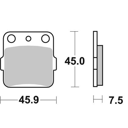 Plaquettes de freins SBS 592LS Sinter Métal Fritté avant/arrière (selon modèle)