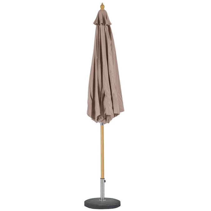 Parasol droit rond TINAEI Taupe