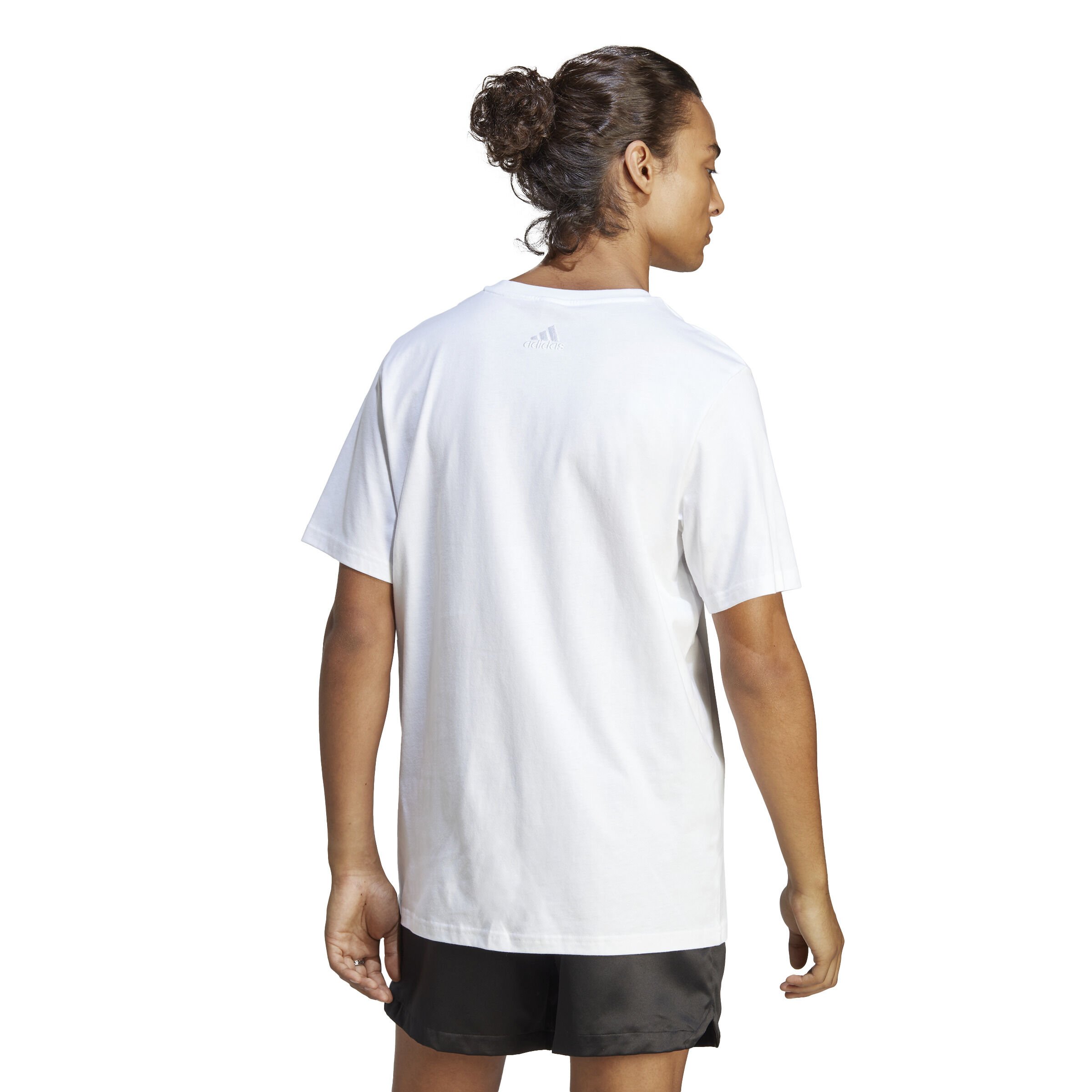 adidas Essentials Single Jersey Big Logo T-shirt Hommes - Blanc , Noir