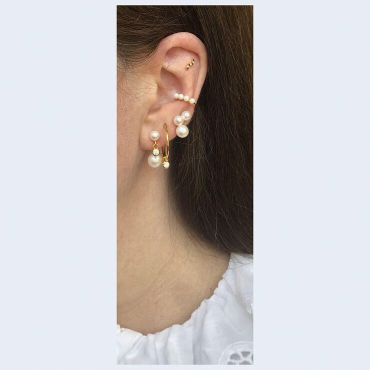 The Earring Shop Pearly Cuff Guld