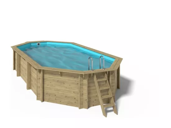 Piscine en bois 7,57x4,07 - H.1,31 m - avec filtration - BAS745OSPI - ALTANKA