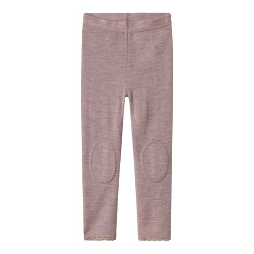 Name It Wang Wool Needle Leggings, Purple Dove, 92 cm