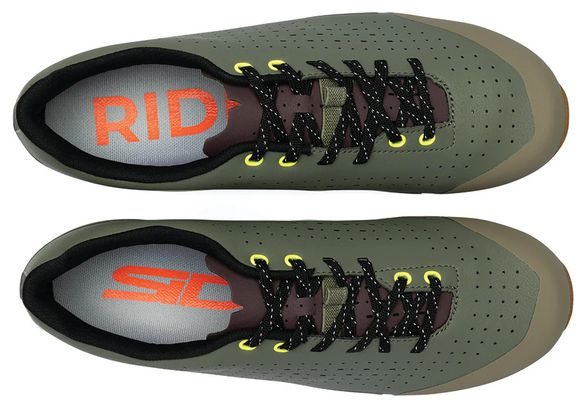 Chaussures de Gravel Sidi Asper Laces Vert Unisexe