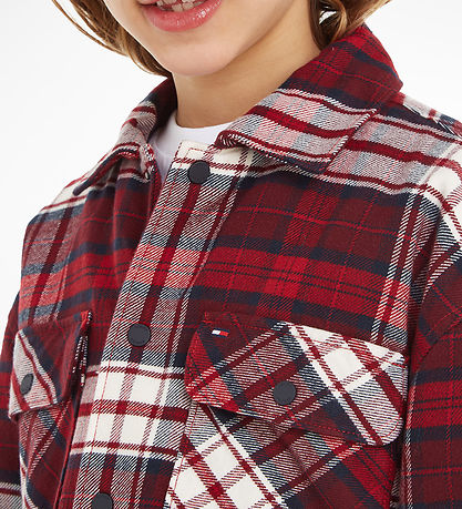 Tommy Hilfiger Hemd Mit Futter - Tartan mit Shearling-Futter - M