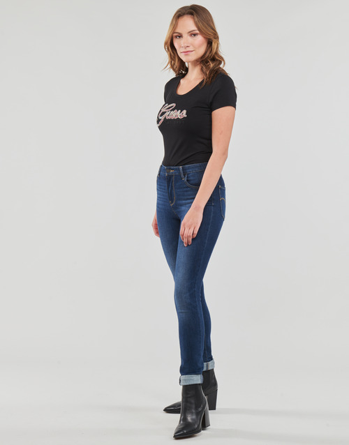 Guess - SS RN GUESS SCRIPT TEE - Noir
