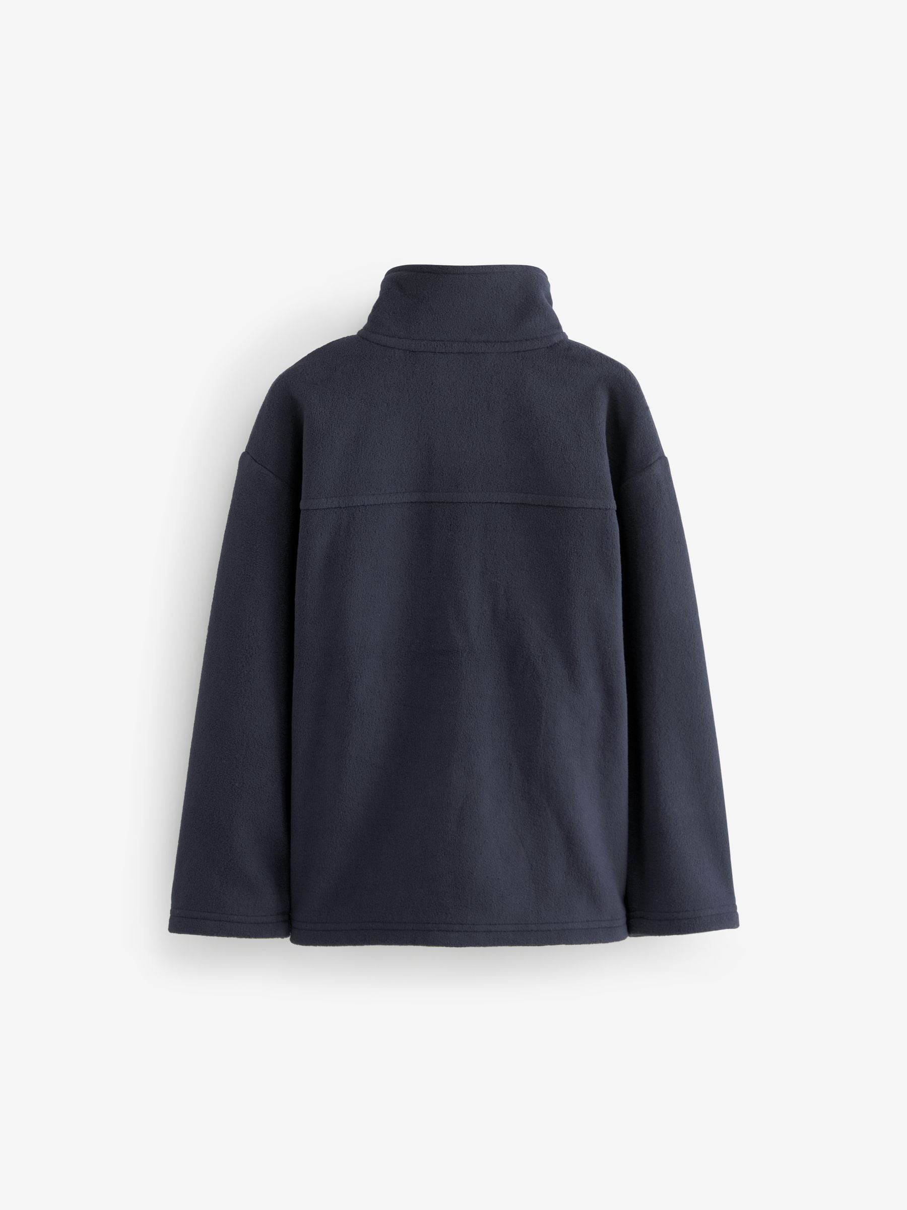 Marineblauw - Fleece jack met rits en zakken (3-16 jr)