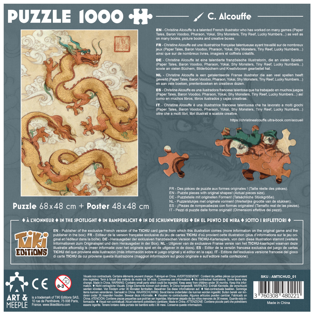 Art & Meeple – Puzzle Tichu - 1000 pièces