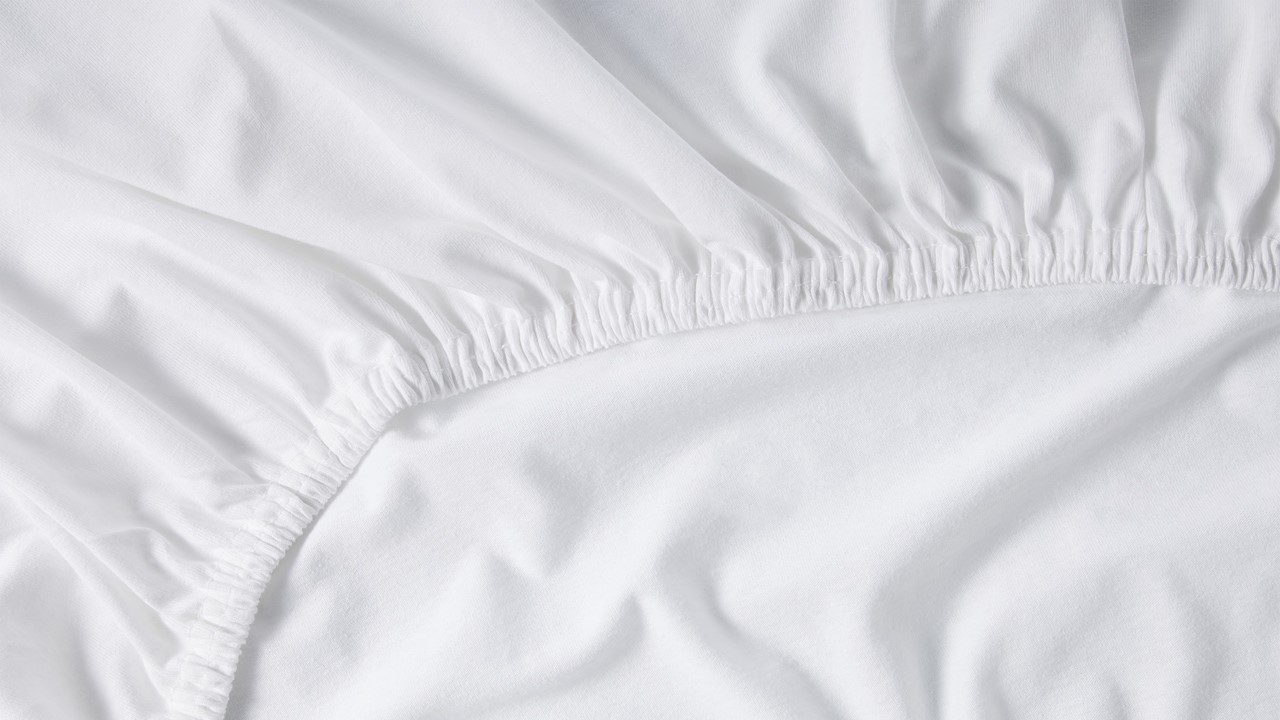 Hoeslaken Beter Bed Select Jersey splittopper wit