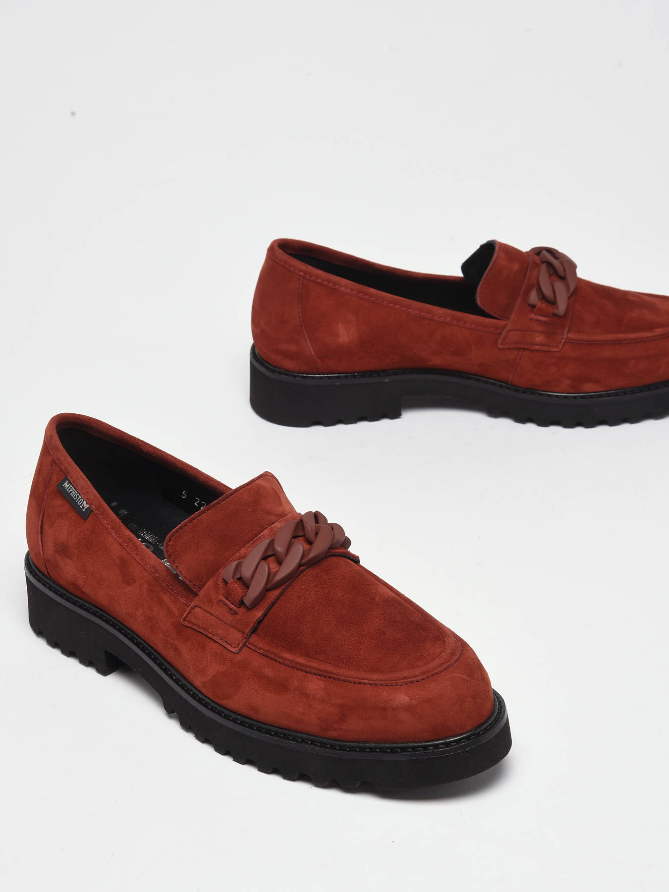 Mocassins Salka Velcalf en cuir MEPHISTO