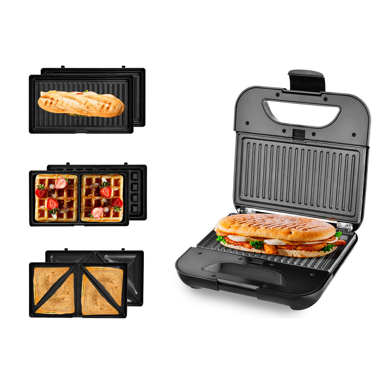 Kitchencook Gauffrier multifoncton noir
