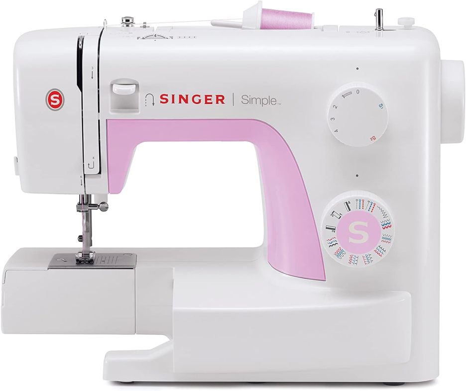 Máquina de costura Singer Simple 3223, rosa/branca