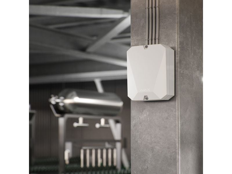 AJAX Baseline MultiTransmitter Jeweller Weiss Funkmodul für die Integration von Geräten von Drittanbietern in das Ajax System
