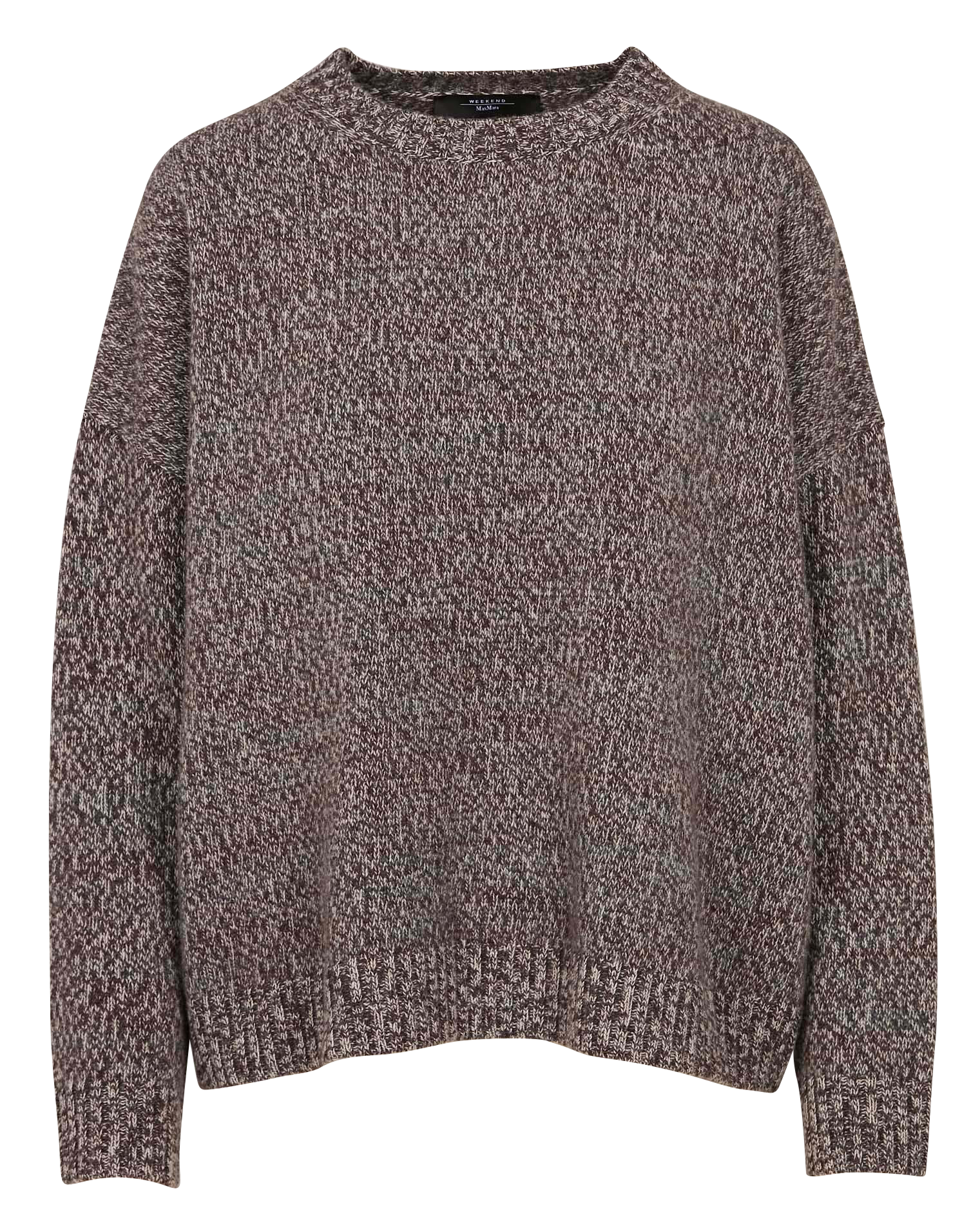 MOXA - Pull oversize col rond en laine | Marron
