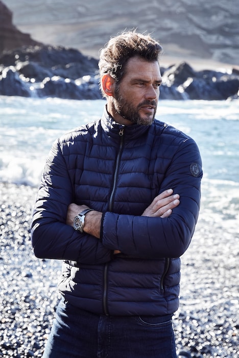 Steppjacke, kontrastfarbiges Futter, leicht und warm