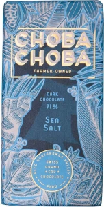CHOBA CHOBA Schokoladen Tafel Sea Salt 71%, 91 g