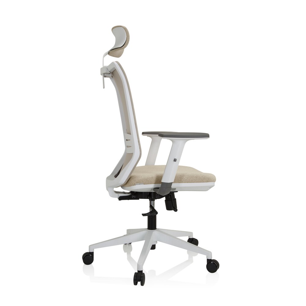 Profi Bürostuhl PROFONDO PRO W Stoff/Netzstoff mit Armlehnen (höhenverstellbar) hjh OFFICE